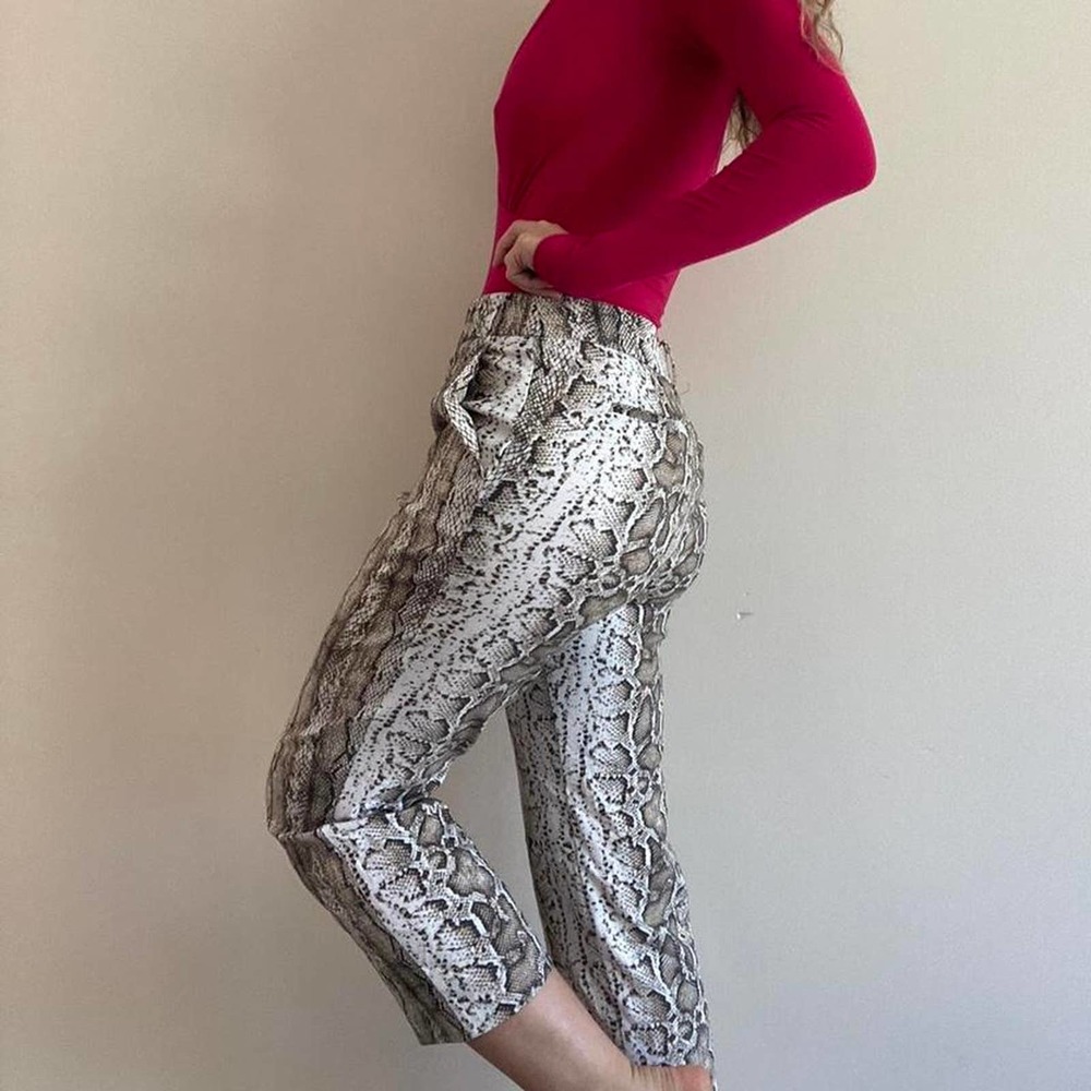 Neutral snakeprint work pants snakeskin - Picture 2 of 4